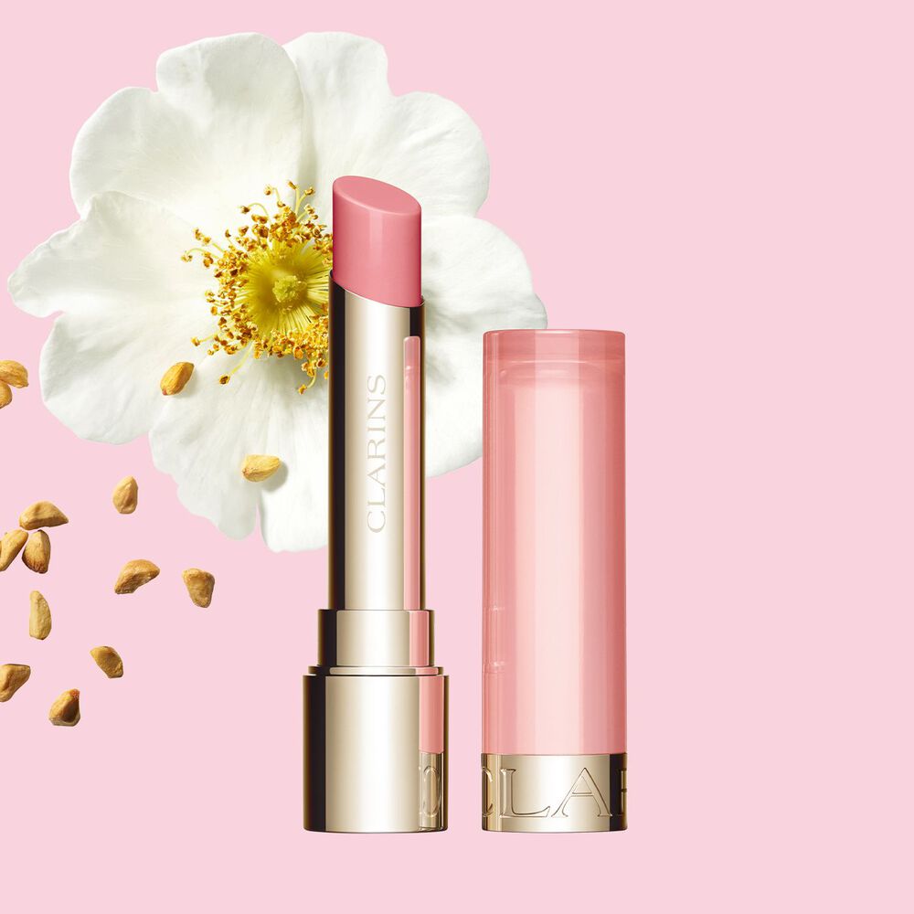 Clarins Nourishing Lip Oil Balm ให้สีพิงค์ฮันนี่อ่อนๆ