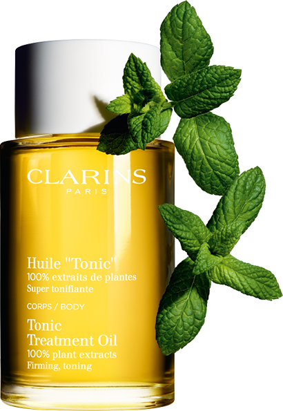 ขวด Tonic Body Treatment Oil และ Field Mint