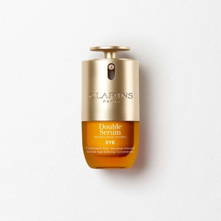 ภาพผลิตภัณฑ์ Double Serum Eye ช่วยให้ผิวรอบดวงตาดูกระชับขึ้นอย่างเห็นได้ชัด พร้อมลดเลือนริ้วรอยและร่องริ้วรอยให้ดูเรียบเนียนขึ้น