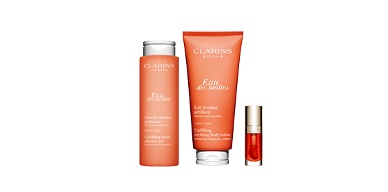 An animation of Clarins Aroma products